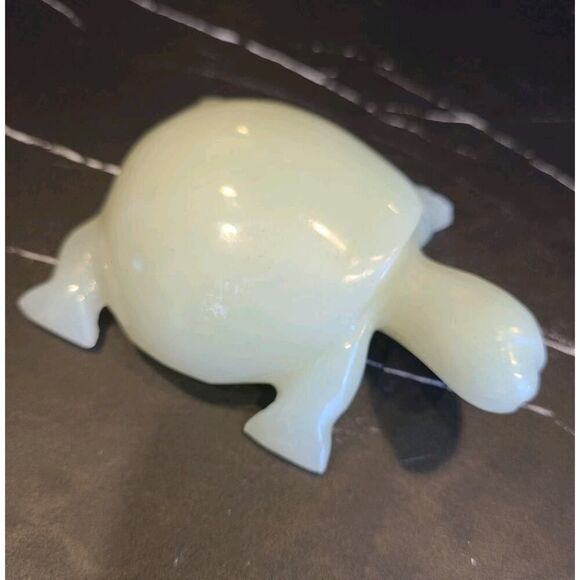 Onyx Stone Hand Carved Polished Turtle Figurine Paperweight GUC Home Décor - Picture 3 of 9